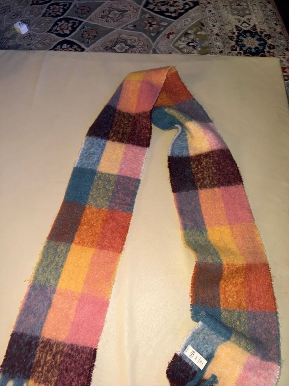 a.n.a Plaid Multi-Color Lightweight Women's Scarf